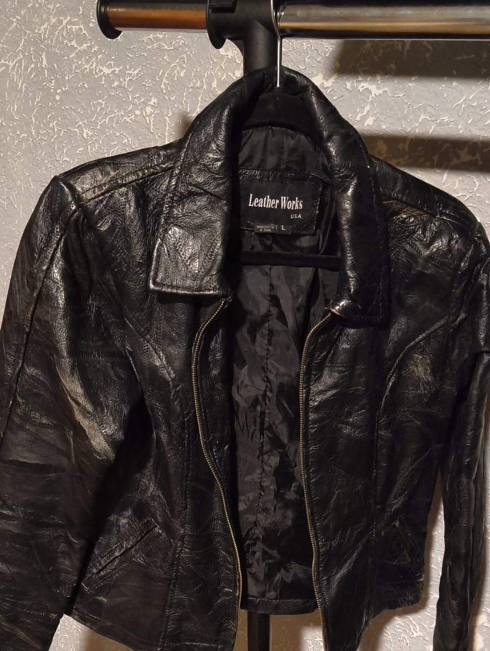 Leatherworks Vintage Women's Black Leather Jacket